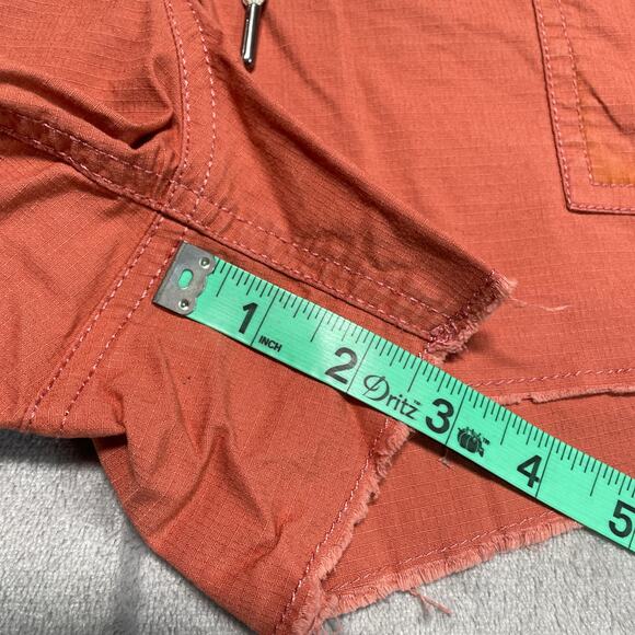 Vuori Vintage Ripstop Shorts Medium Pull On Casual Athleisure Drawstring Raw Hem - Picture 8 of 9